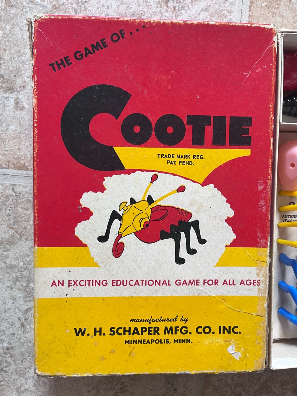 Vintage Cootie game